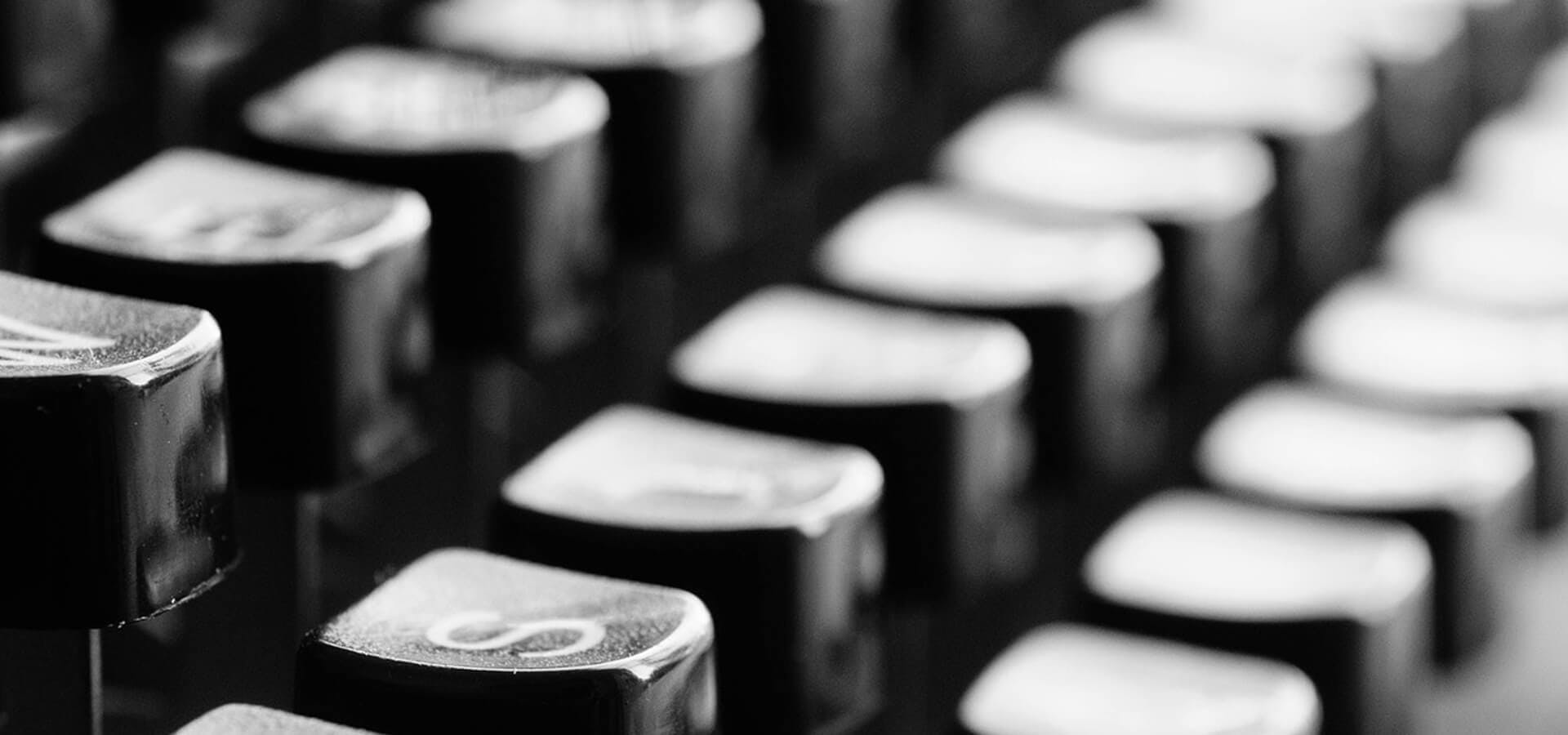 Teclado de máquina de escribir